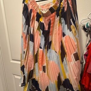 Colorful Pleated Women's Skirt